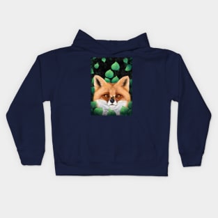 Fox in leaves Kids Hoodie